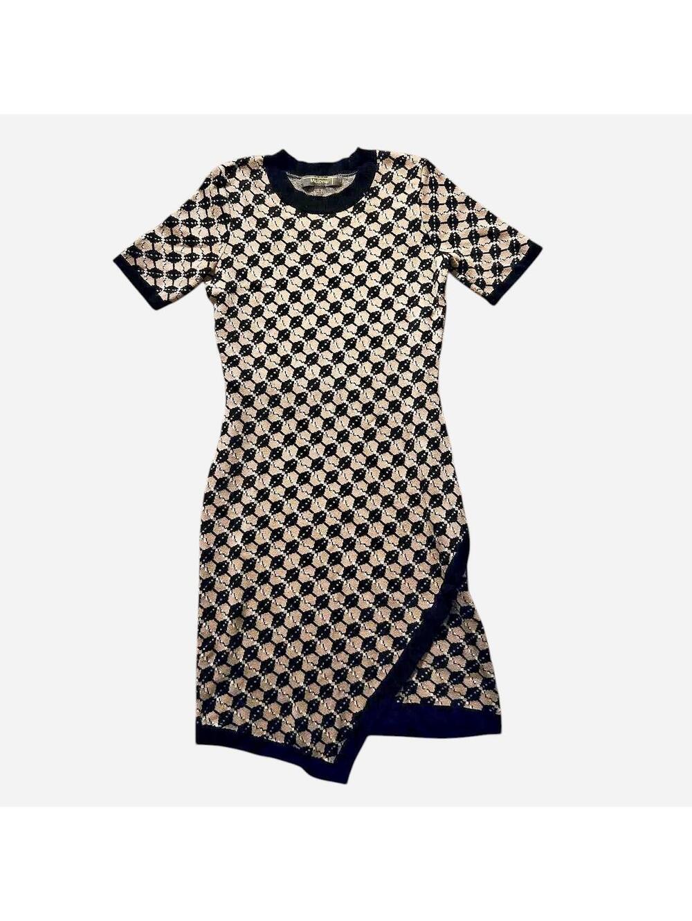 Women's Black and Multi Dress